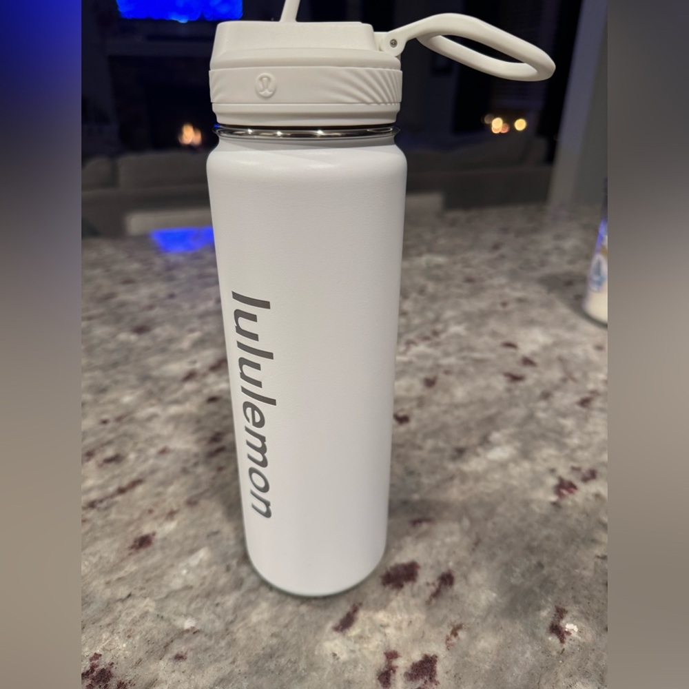 Lululemon Back to Life Sport Water Bottle 24oz White